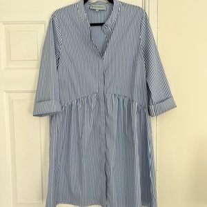 Tuckernuck Blue Stripe Royal Shirt Dress